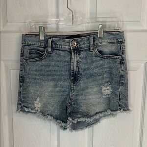 Kendall & Kylie Distressed Denim Women Shorts, Size 9/29, Stretchy Waist